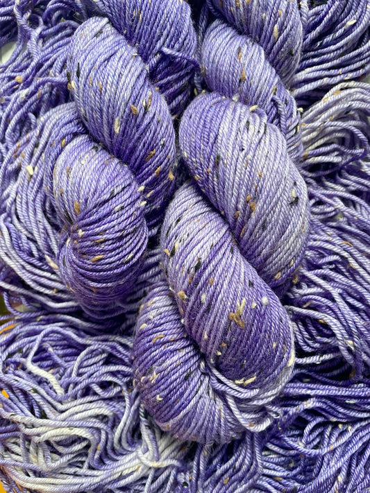 Lavender Haze on Merino Tweed DK