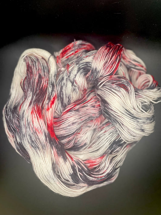 Downy Woodpecker on Perfect Sock