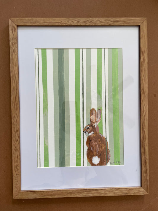 Curious Cottontail original and prints