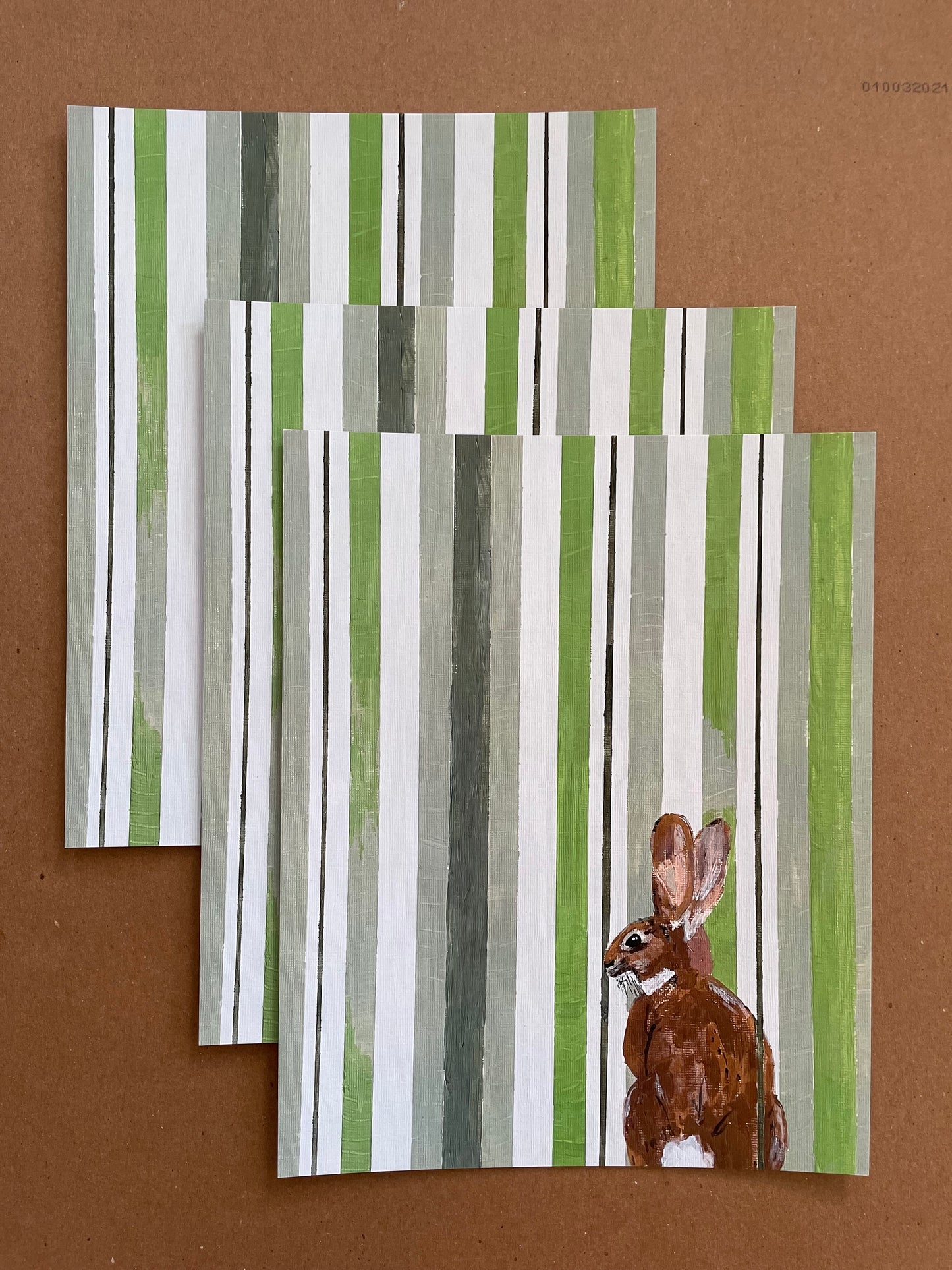 Curious Cottontail original and prints