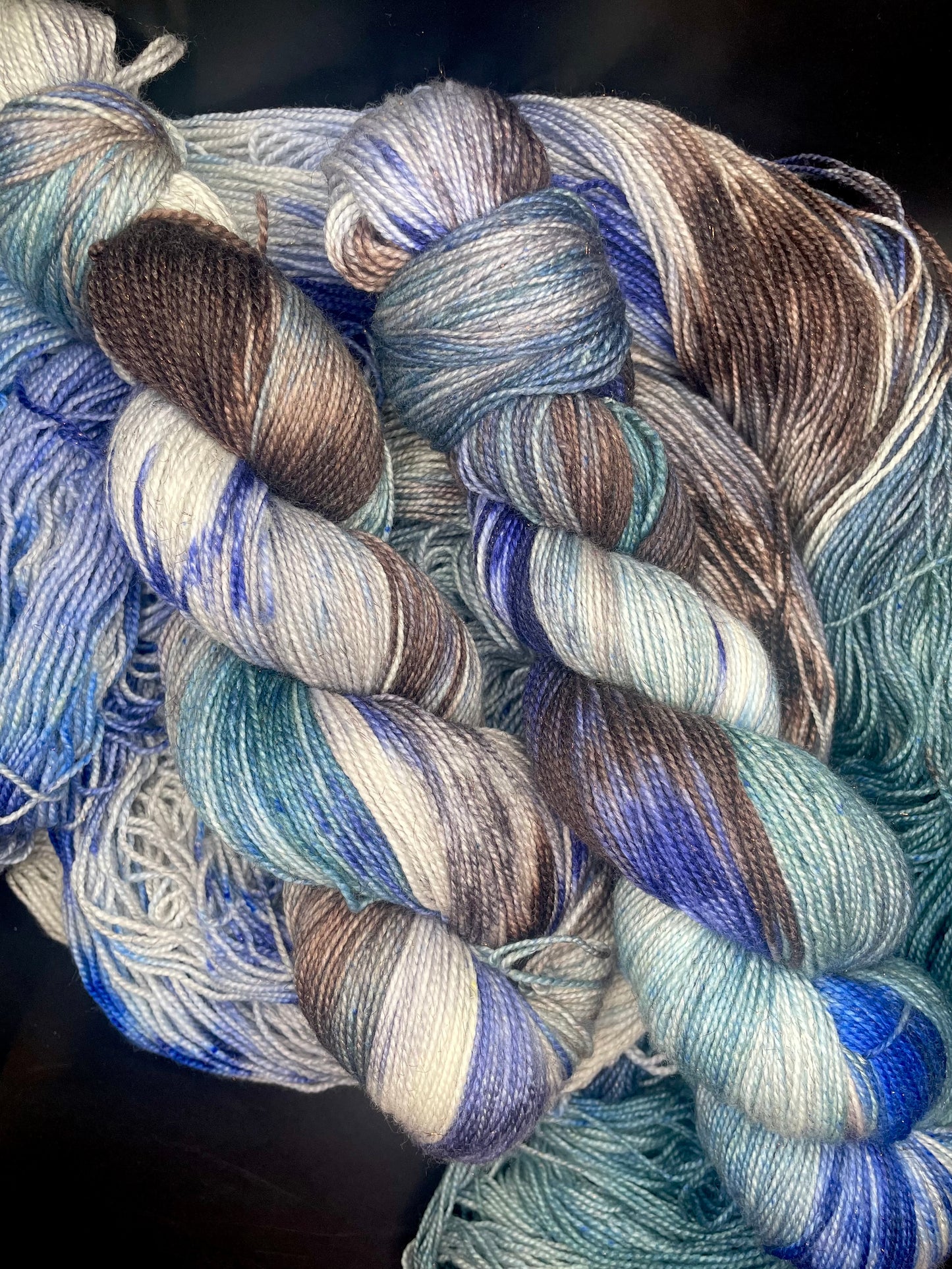 Blue Christmas (OOAK) on Sparkle Sock