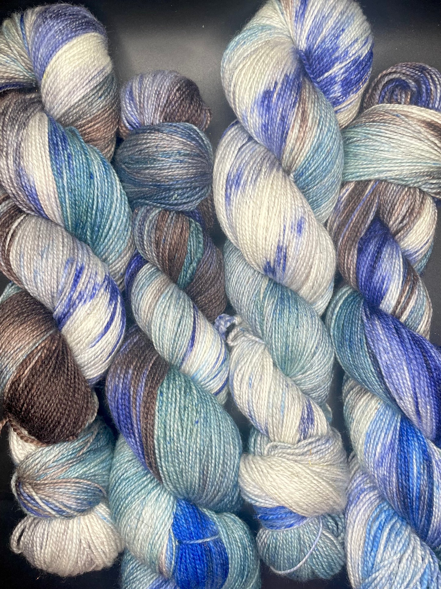 Blue Christmas (OOAK) on Sparkle Sock