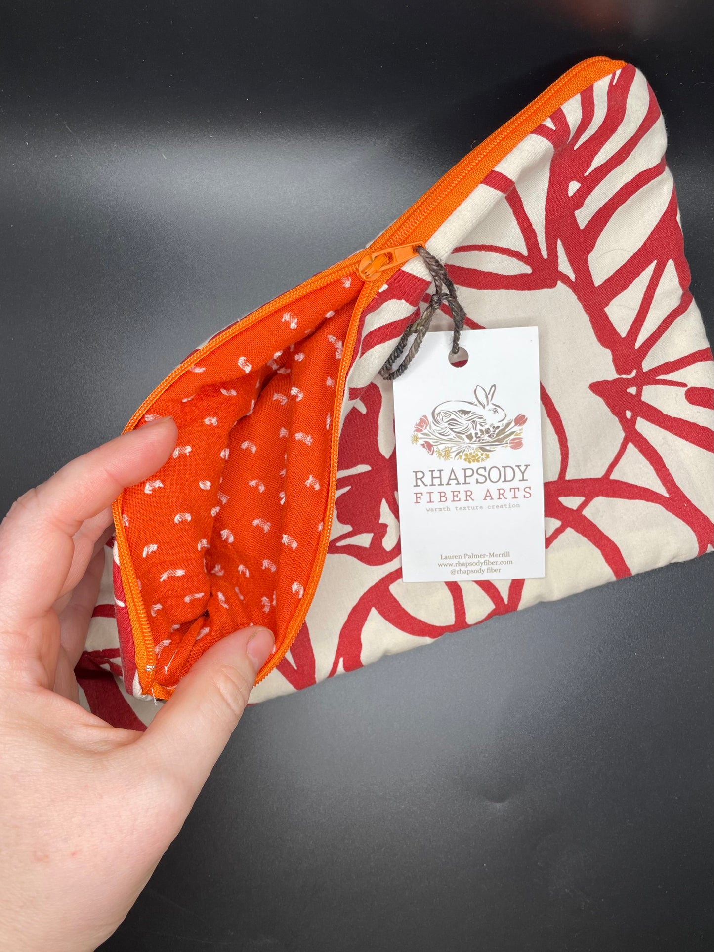 Crazy quilted sock sack