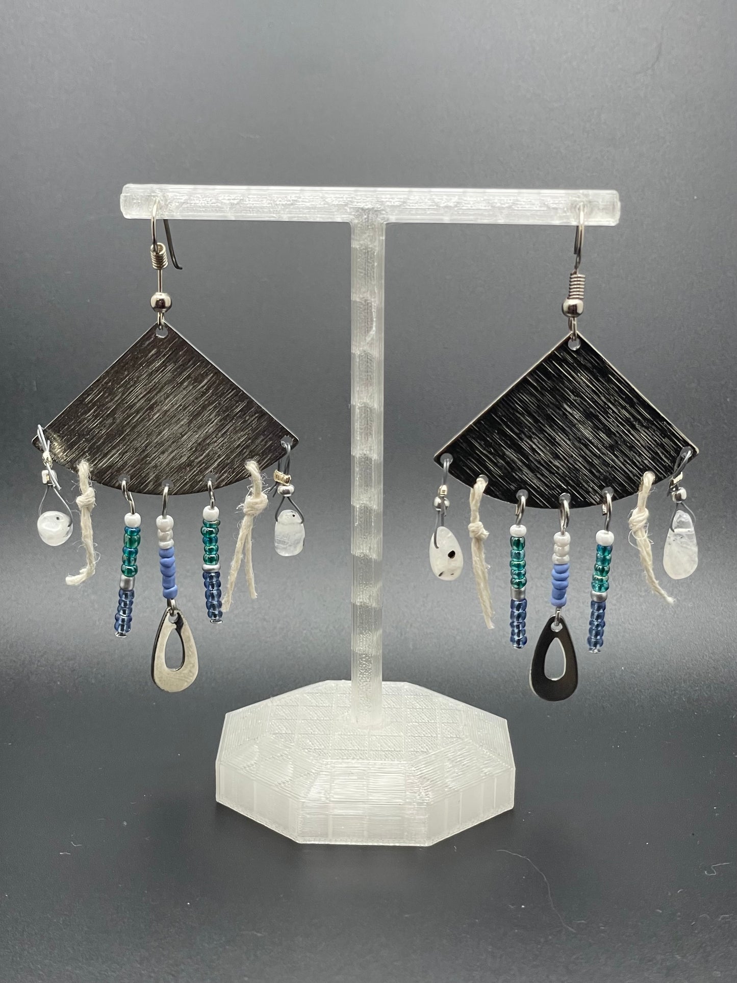 Silvertone Boho Earrings for Pierced Ears