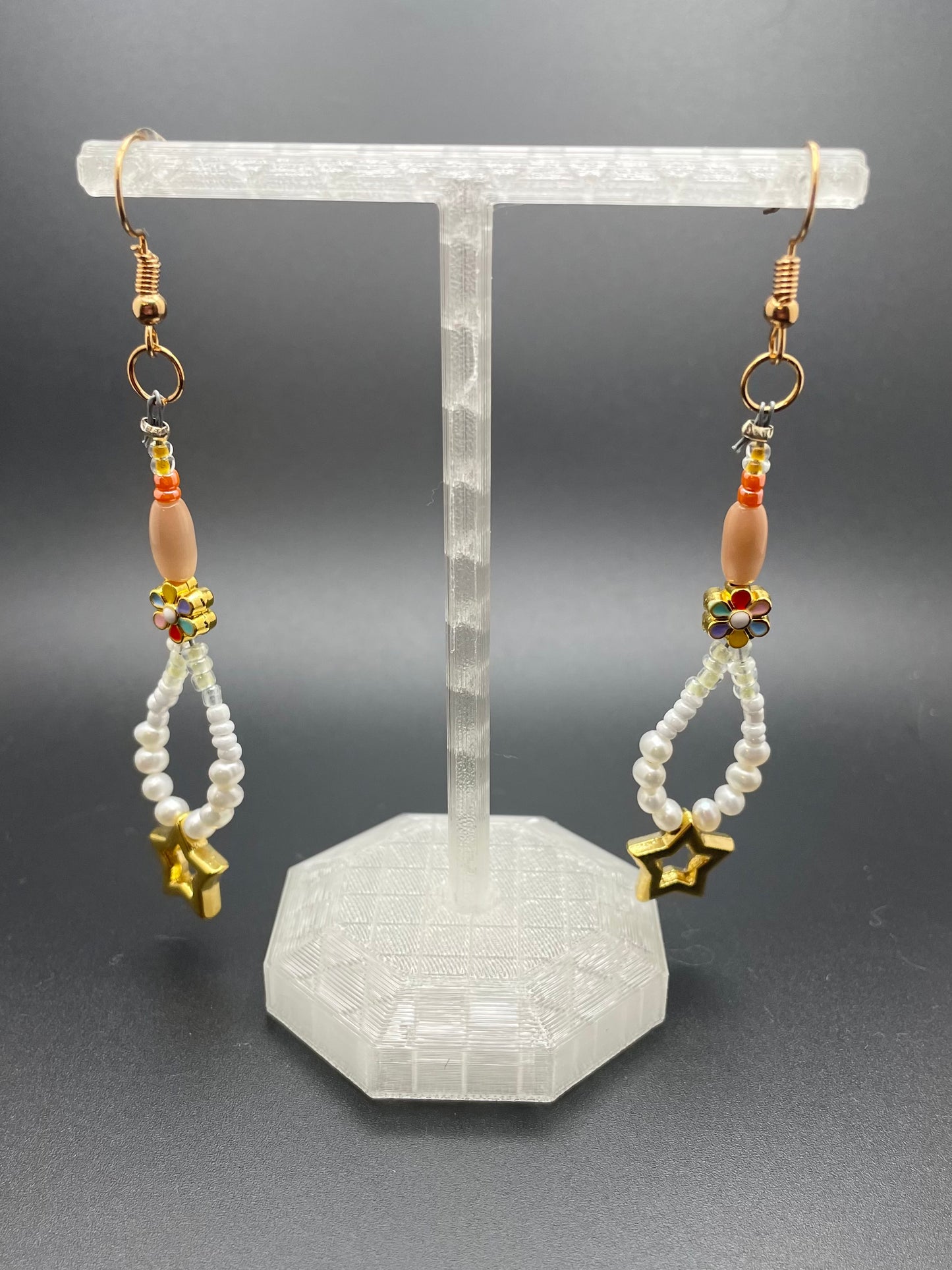 Ditsy Daisy Shooting Star Earrings for Pierced Ears