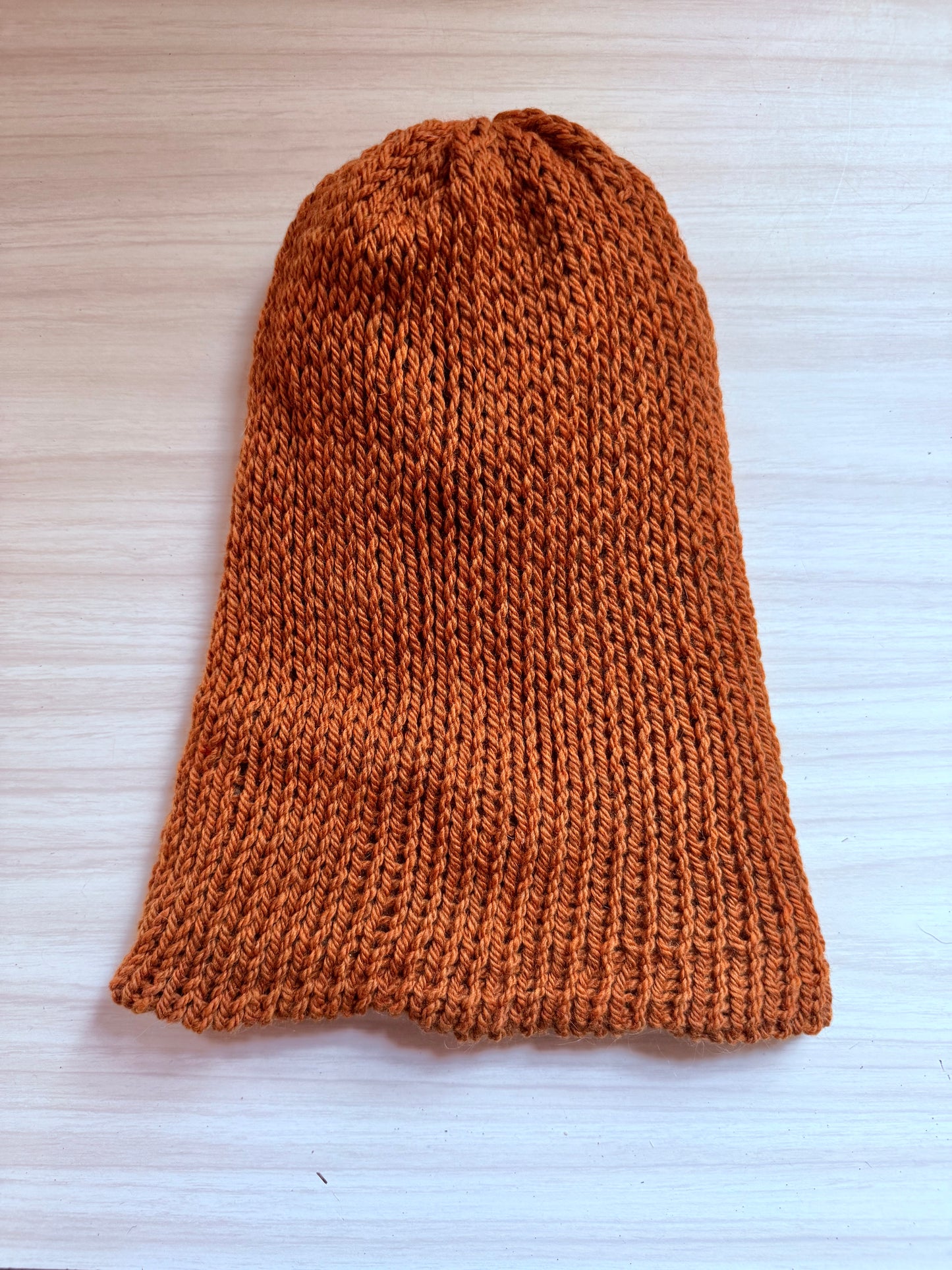 Adult small reversible handmade beanie