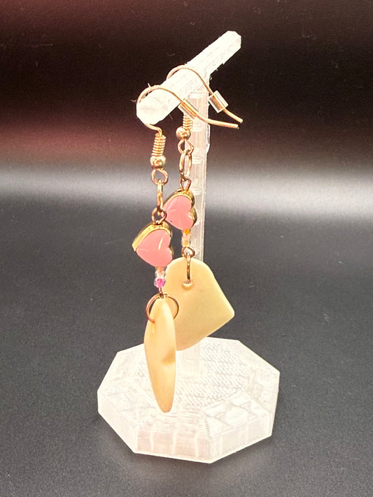 Ivory Valentine Earrings for Pierced Ears