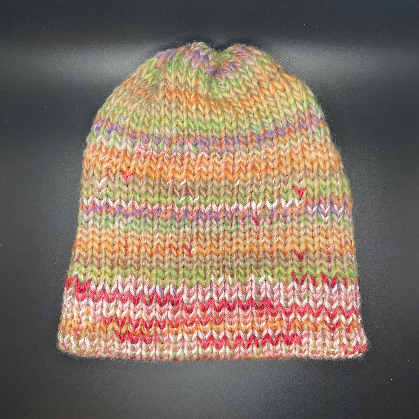 Young child (lower elementary) sized handmade beanie